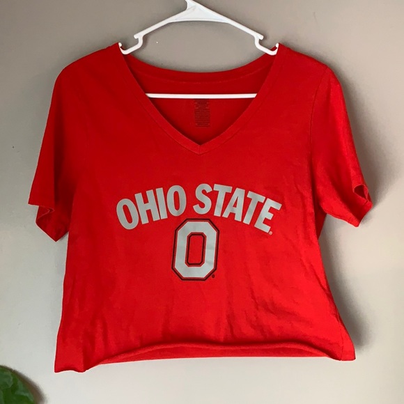 national collegian Tops - Ohio State Women’s Crop Top